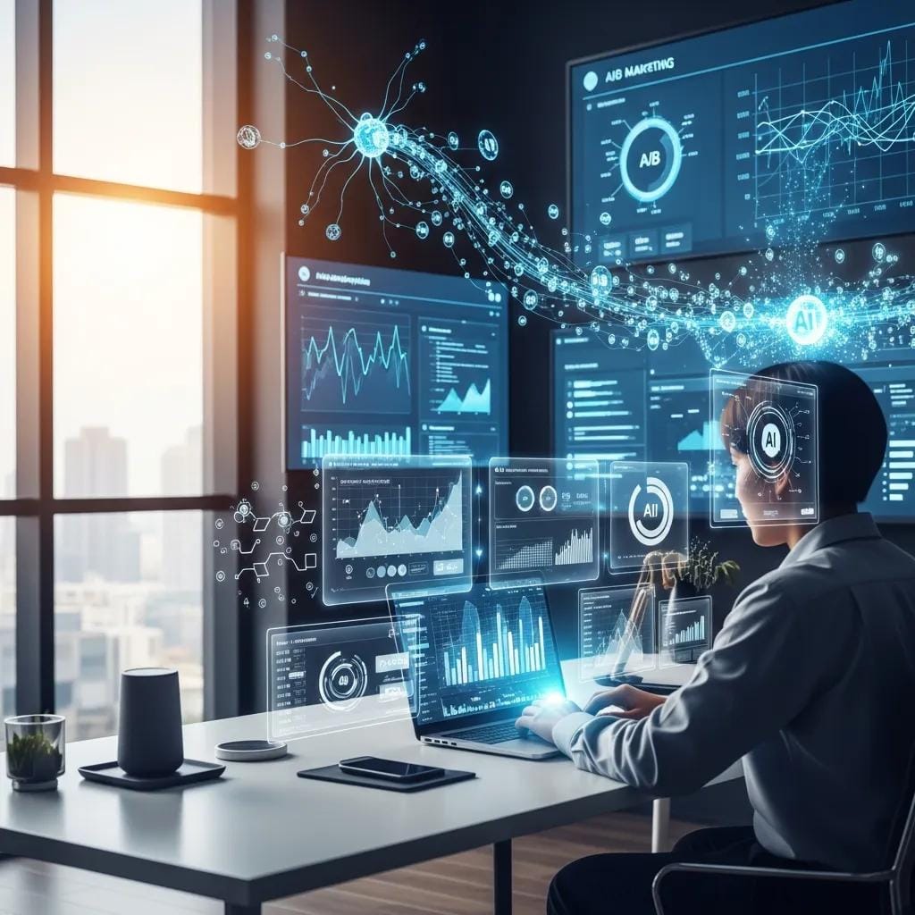 Automated A/B Testing for Ads with AI